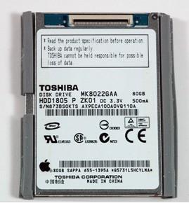Wholesale replacement spare parts 80GB Harddrive for Classic iPod from china suppliers