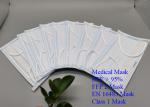 Hypoallergenic Surgical Disposable Mask , Lint Free Disposable 3 Ply Face Mask