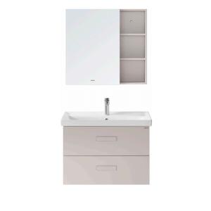 Wholesale Wall Hung PVC Bathroom Cabinet , Multilayer Board Wash Basin Mirror Cabinet from china suppliers