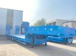 1310mm Wheel Base Lowbed Semi Trailer for Heavy Cargo Transportation