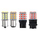 Long Lasting White LED Turn Signals For Cars 12V Aluminum Alloy Body White