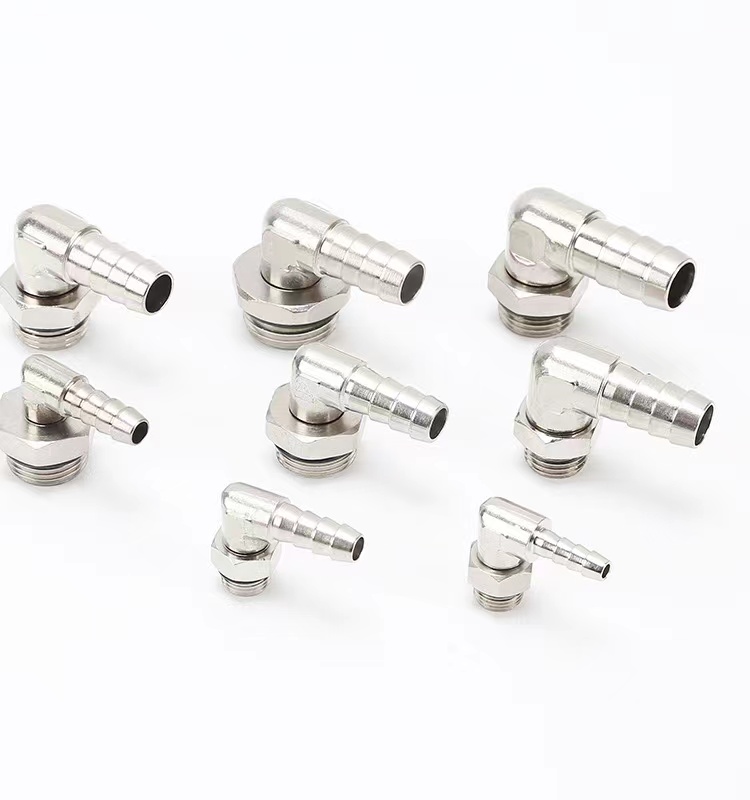Cylindrical Head Code TBT-PL Quick Coupler for Metal Angle Copper Threaded Joints