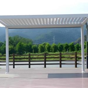 Wholesale Elevate Your Outdoor Living with a Modern Aluminum Pergola from china suppliers