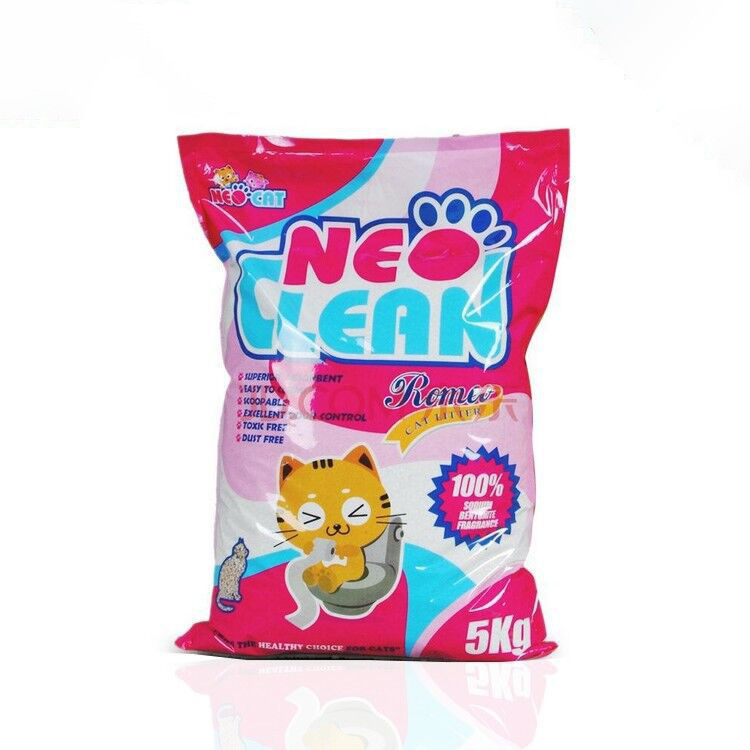 Wholesale Cheap Price Custom Colorful Print 5L 6L 10L Stand Up Plastic Pet Cat Litter Bags