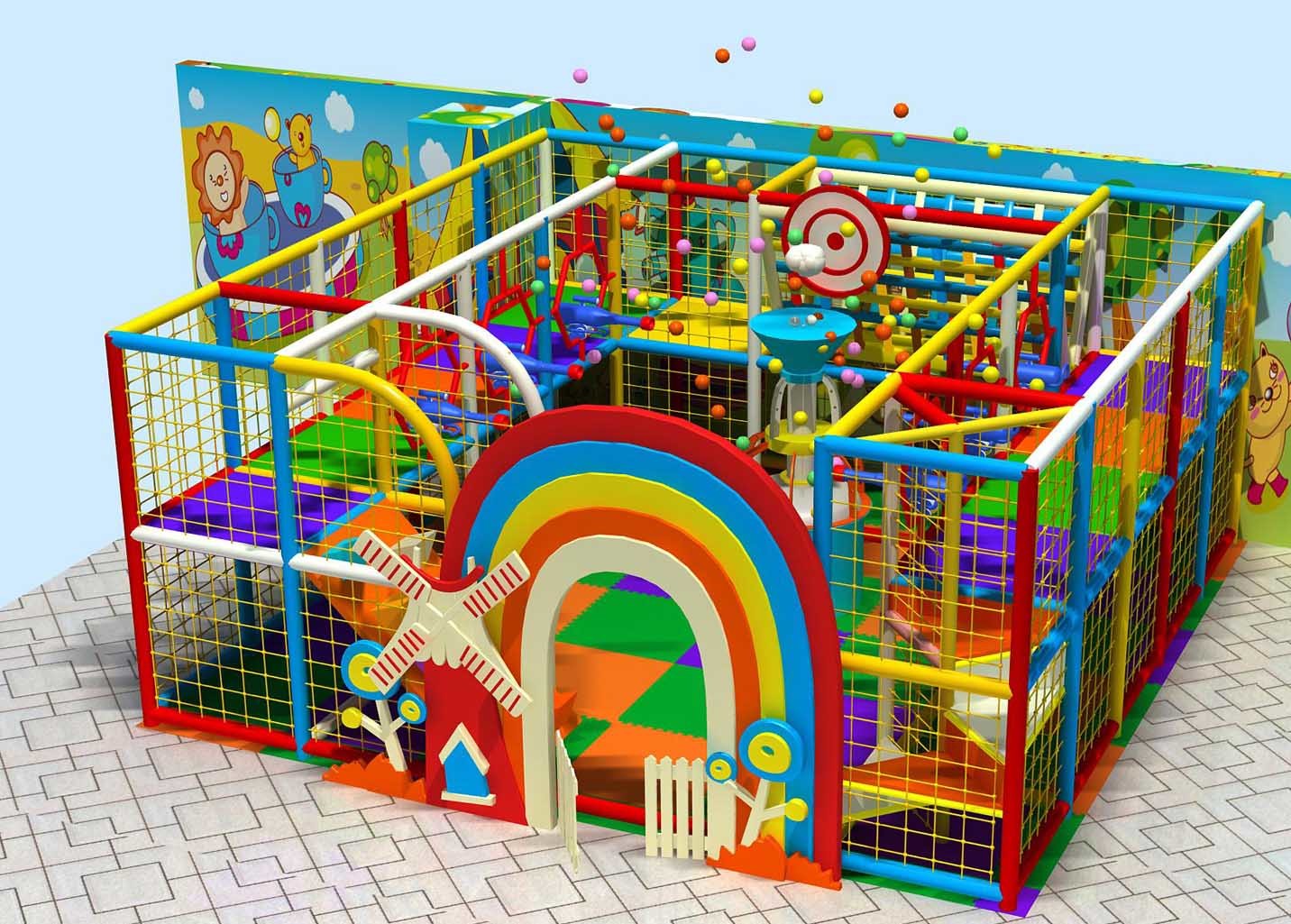 shopping center big indoor playground children play centre family indoor play area