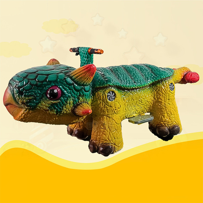 Mall Cartoon Animal Coin Operated Kids Ride Small cute dino ride