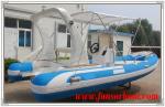 Durable 18 Foot Hard Bottom Inflatable Rib Boats 10 Person Inflatable Boat