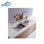 Stainless Steel Kitchen Sink Double Bowl Handmade kitchen Sinks Wish Faucet