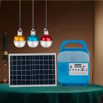 5W*3PCS 8000mah Portable Solar Bulbs Outdoor Solar Lighting System