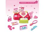 18 " Shopping Pretend Play Cash Register Children's Play Toys Pink Caculator