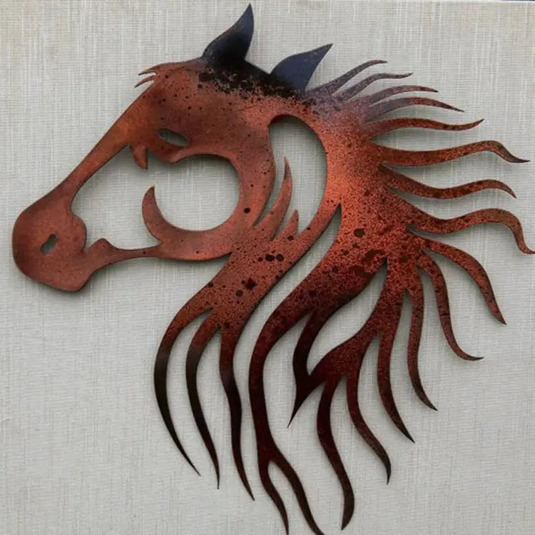 Neutral Color Classic Metal Art Tree Corten Steel Wall Art 2mm Thickness
