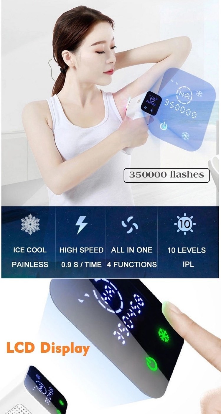 4cm2 Ice Cool IPL Hair Removal