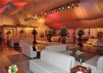 White Wedding Party Tent UV - Resistant Tent Roof linings 10m By 30m