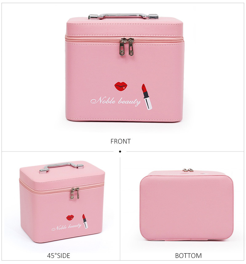 Makeup Cartoon Printing Large PU Cosmetic Bag