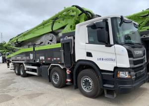 Wholesale 56m Sweden Scania New Concrete Pump Truck , 4 Axle Truck High Safety 180CBM from china suppliers