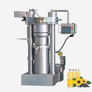 Wholesale Fully Automatic Cold Press Hydraulic Oil Presser 60Mpa Commercial Edible Oil Making Machinery Industrial Sesame Coconut Oil Extraction Machine from china suppliers