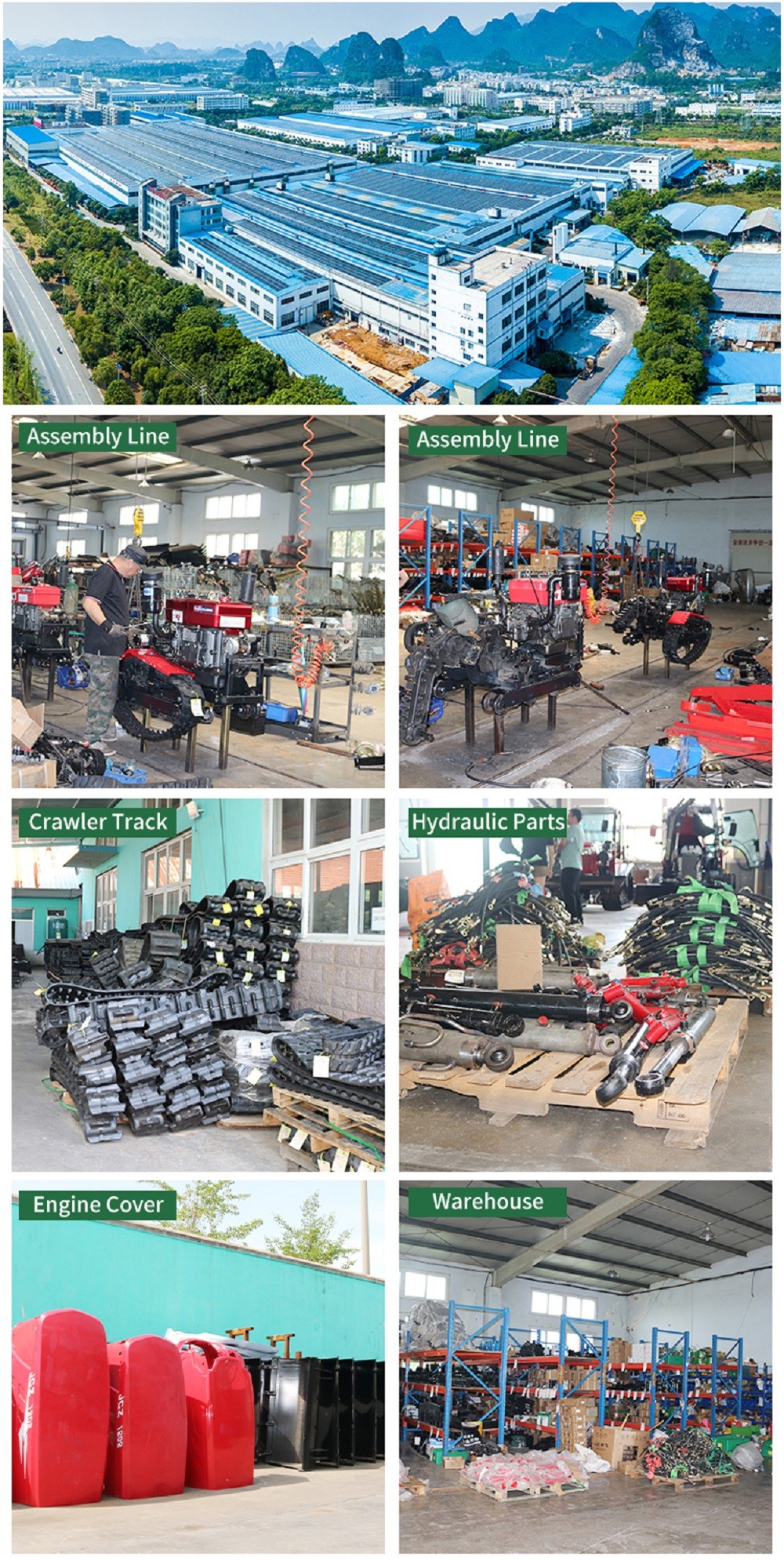 Rotary Small Crawler Tractor Farm Tools / Multi Purpose Rotary Mini Cultivator
