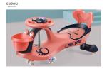 Cartoon 5 Year Olds Kids Swing Cars With Flashing Wheels Front Basket