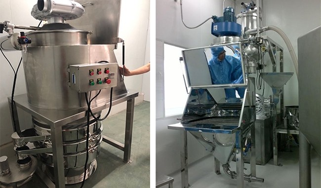 Stainless Steel 304 / 316L Dust Free Bulk Bag Unloading Station For Lime Powder