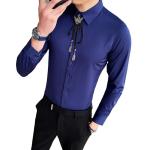 5000 Men's Formal Shirts in Casual Slim Cotton Long-Sleeved Design for