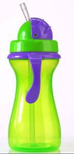 Wholesale Green Purple 9oz 290ml Baby Weighted Straw Cup With Handle from china suppliers