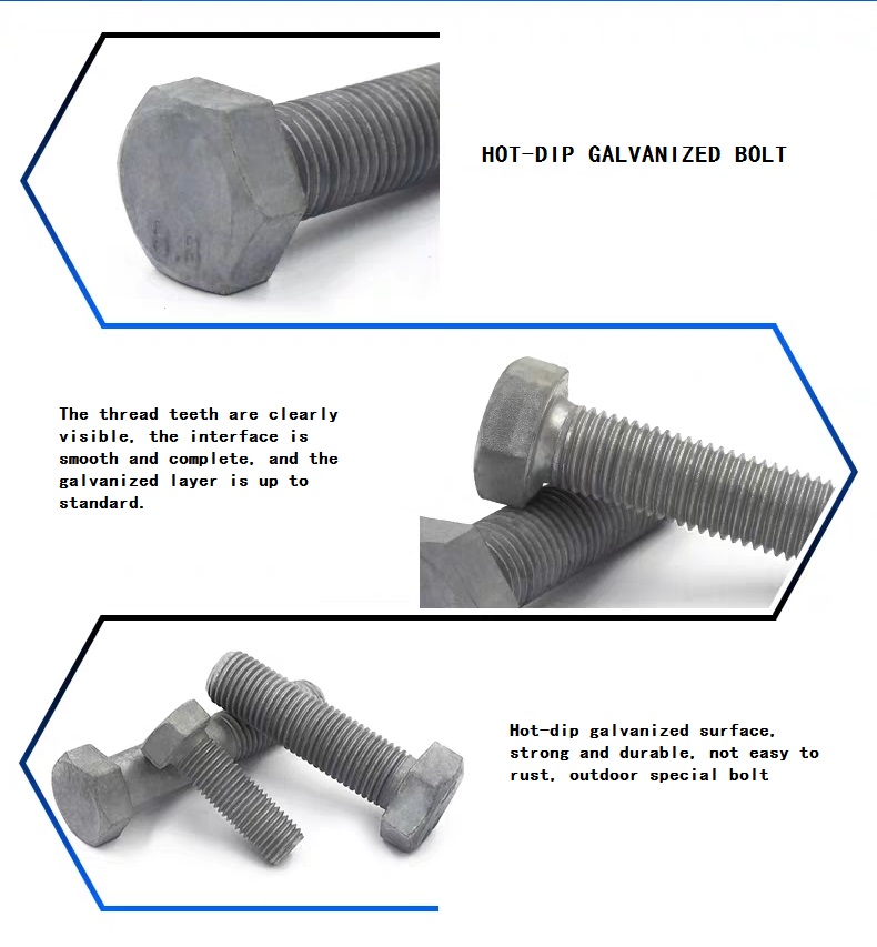 ISO9001 Certified M2-M100 DIN931 DIN933 Hex Head Bolts And Nuts with and Certification