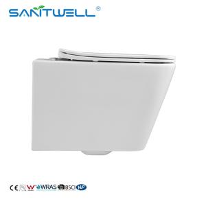 Wholesale Sanitary Ware Rimless Wall Hung Toilet Flush Toilet One Piece Toilet WC Bathroom sinks from china suppliers