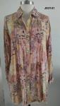Blouses 100% Rayon Jacquard Weaved Women's Shirt