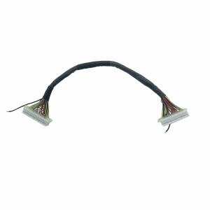 Wholesale 140mm LED Display LVDS Cable Assembly 2R20P*2 Power Connection Cable Custom 069 from china suppliers