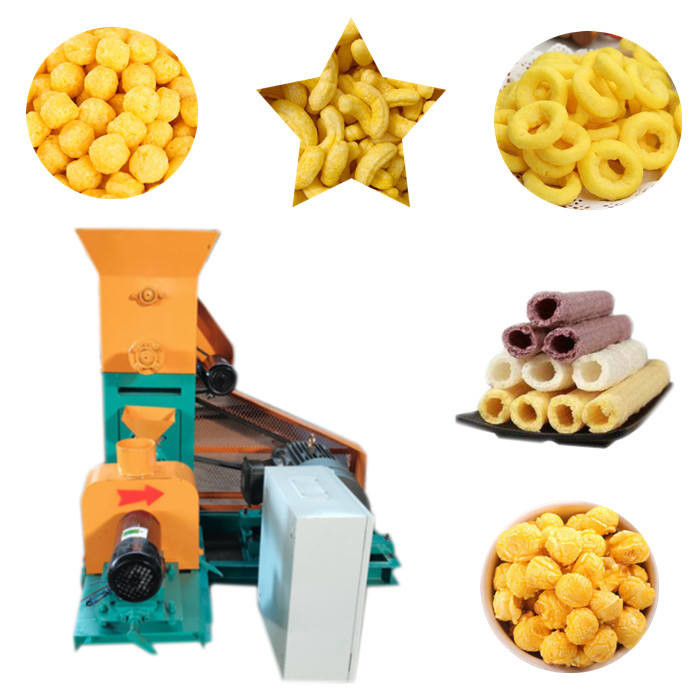 Effortless Operation Mini Corn Puff Extruder Machine Small Snack Maker with Motor