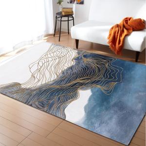 Wholesale Marble living room carpet, bedroom, dining room floor mat size can be customized from china suppliers