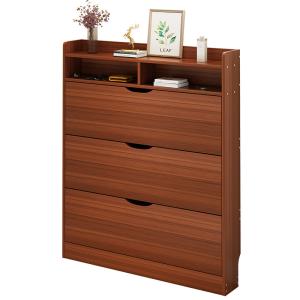 Wholesale Wooden 115cm Height 3 Tier Shoe Sideboard Cabinet For Livingroom from china suppliers