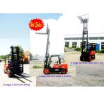 OEM Diesel Forklift Truck With Triplex Full Free Mast 5m Side Shift Container