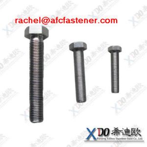 Wholesale hastelloy bolts hex bolt full threaded M20 stainless steel hex bolt from china suppliers