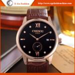 066A Fashion Business Watch Super Classic Design Rose Gold Roman Numbers Unisex