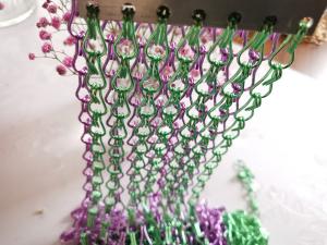 Wholesale Colorful Double Hook Decorative Aluminum Chain Link Mesh For Shower Curtain from china suppliers