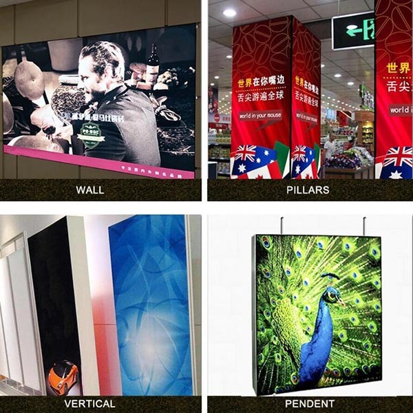 Waterproof LED MUPI Single Side Advertising Light Box 9000-10000K 50000h Life Span