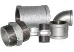 White Color Malleable Iron Pipe Fittings Metal Pipe Coupling Female Connection