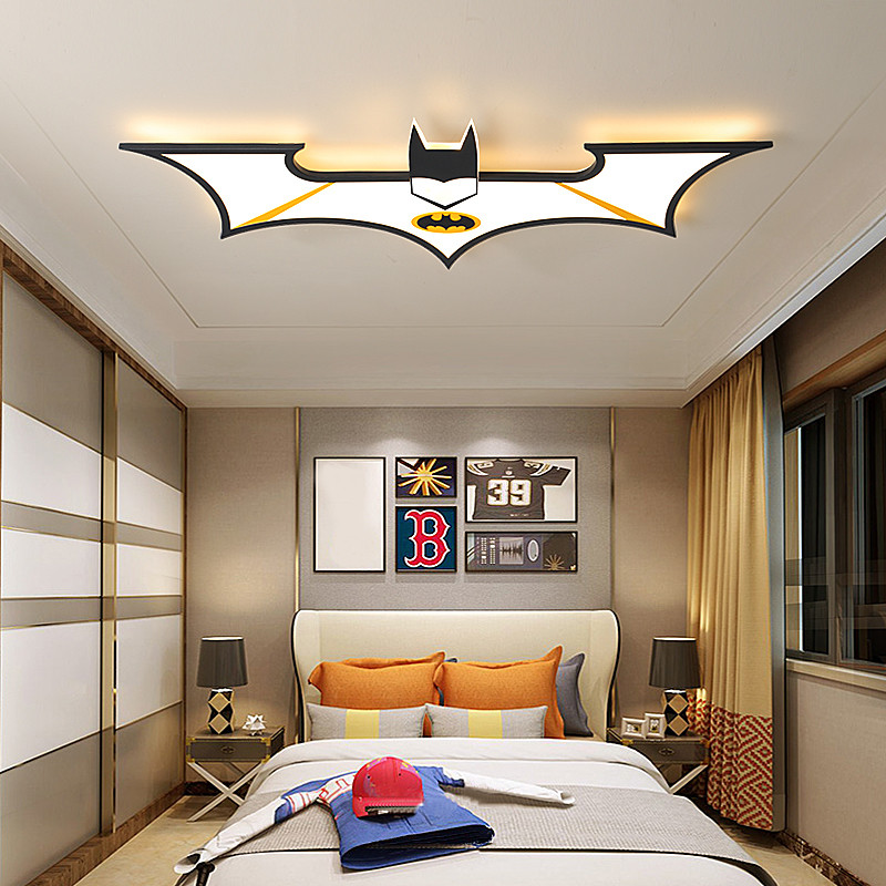 LED Child Chandeliers Study Creative Remote control bat Ceiling Lights(WH-MA-238)