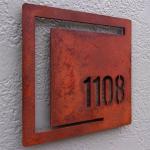 Custom Garden Ornaments Laser Cutting Rusty Corten Steel Wall Sign For Road