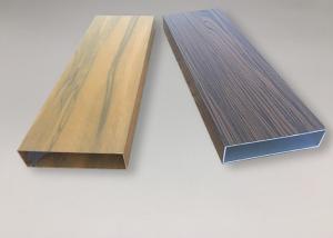 Wholesale High Precision Seamless Aluminium Tube Profiles Wood Color Surface Decoration from china suppliers