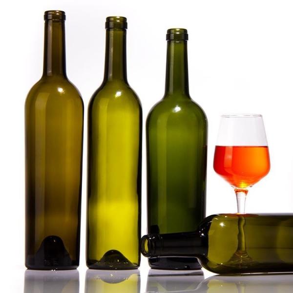 Custom Make Super Flint Glass Empty 750ml 800ml 850ml Glass Wine Bottle With