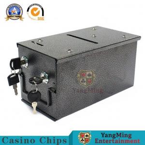 China Customized Metal Coin Box For Entertainment Games Store Hot Metal Bill Tip Money Carrier Poker Table on sale