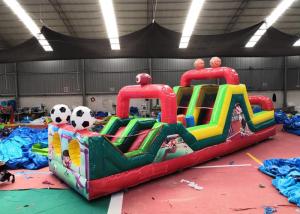 Wholesale Customizable Small Football Inflatable Obstacle Course For Kids 3 Years Warrenty from china suppliers