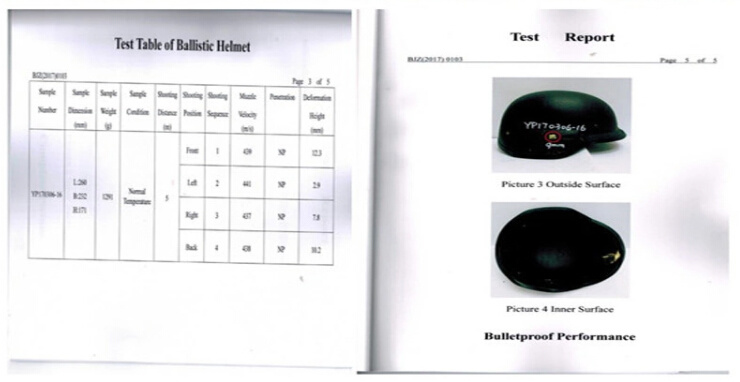 Us Nij 3A PE Pagst Military Bullet Proof Ballistic Aramid Helmet