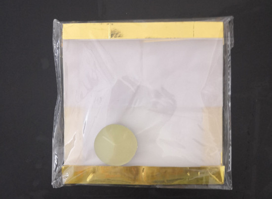 Factory direct export paper square water lantern blessing wishing lamp large size 15*15*15cm size gold