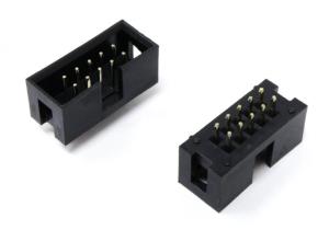 Wholesale Black Through Hole Male Socket / 2.54mm Straight Male Box Header Connector from china suppliers