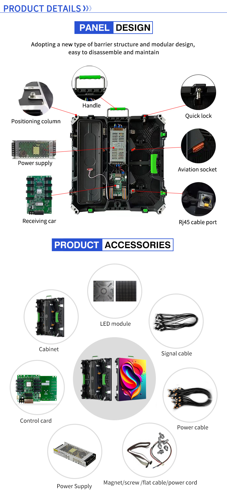 16 Scan Mode Waterproof P3.91P4.81 P2.9 P2.6 Panel Rental Led Screen for Renting Outdoor Led Display Wall