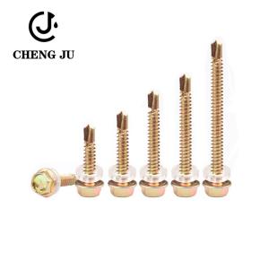 Wholesale High Strength Zinc Plated Hexagon Socket Rubber Ring Drill Head Screws from china suppliers