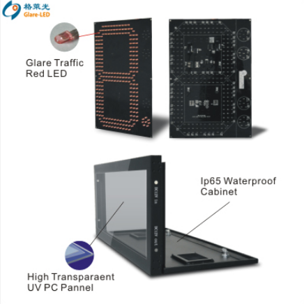 Front or Rear Access Gas Station Display Electronic Sign Board with 24-inch LED Display